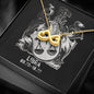 Libra Zodiac 09.23 - 10.22 Love You Until The End Of Time Infinity Hearts Pendant Cable Chain Necklace with Luxury Mahogany Box w/LED