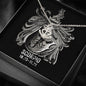 Scorpio Zodiac 10.23 - 11.21 Grounding Love Anchor Pendant Cable Chain Necklace  with Luxury Mahogany Box w/LED