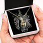 Scorpio Zodiac 10.23 - 11.21 Grounding Love Anchor Pendant Cable Chain Necklace  with Luxury Mahogany Box w/LED