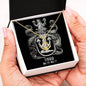 Virgo Zodiac 08.23 - 09.22 Grounding Force Love Anchor Pendant Cable Chain Necklace with Luxury Mahogany Box w/LED