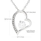 Libra Zodiac 09.23 - 10.22 Forever Love Heart Pendant Cable Chain Necklace