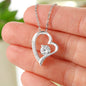 Pisces Zodiac 02.19 - 03.20 Forever Love Heart Cable Chain Necklace
