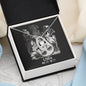 Libra Zodiac 09.23 - 10.22 Forever Love Heart Pendant Cable Chain Necklace