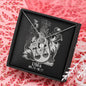 Libra Zodiac 09.23 - 10.22 Forever Love Heart Pendant Cable Chain Necklace