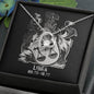 Libra Zodiac 09.23 - 10.22 Forever Love Heart Pendant Cable Chain Necklace