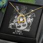 Libra Zodiac 09.23 - 10.22 Forever Love Heart Pendant Cable Chain Necklace