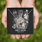 Sagittarius Zodiac 11.22 - 12.22 Never Ending Love Interlocking Hearts Cable Chain Necklace with Luxury Mahogany Box w/LED
