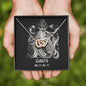 Cancer Zodiac 06.21 - 07.22 Never Ending Love Interlocking Hearts Cable Chain Necklace with Luxury Mahogany Box w/LED
