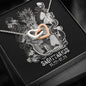 Sagittarius Zodiac 11.22 - 12.22 Never Ending Love Interlocking Hearts Cable Chain Necklace with Luxury Mahogany Box w/LED