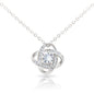 Cancer Zodiac 06.21 - 07.22 Unbreakable Bond Love Knot Cable Chain Necklace with Luxury Mahogany Box w/LED