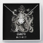 Cancer Zodiac 06.21 - 07.22 Unbreakable Bond Love Knot Cable Chain Necklace with Luxury Mahogany Box w/LED