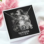 Capricorn Zodiac 12.22 - 01.19 Unbreakable Bond Love Knot Cable Chain Necklace with Luxury Mahogany Box w/LED