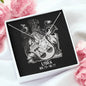 Libra Zodiac 09.23 - 10.22 Unbreakable Bond Love Knot Cable Chain Necklace with Luxury Mahogany Box w/LED