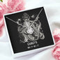Cancer Zodiac 06.21 - 07.22 Unbreakable Bond Love Knot Cable Chain Necklace with Luxury Mahogany Box w/LED