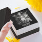 Capricorn Zodiac 12.22 - 01.19 Unbreakable Bond Love Knot Cable Chain Necklace with Luxury Mahogany Box w/LED