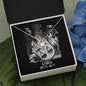 Libra Zodiac 09.23 - 10.22 Unbreakable Bond Love Knot Cable Chain Necklace with Luxury Mahogany Box w/LED
