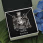Taurus Zodiac 04.20 - 05.20 Unbreakable Bond Love Knot Pendant Cable Chain Necklace with Luxury Mahogany Box w/LED