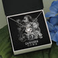 Capricorn Zodiac 12.22 - 01.19 Unbreakable Bond Love Knot Cable Chain Necklace with Luxury Mahogany Box w/LED