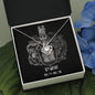 Gemini Zodiac 05.21 - 06.20 Unbreakable Bond Love Knot Pendant Cable Chain Necklace with Luxury Mahogany Box w/LED