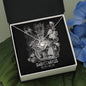 Sagittarius Zodiac 11.22 - 12.22 Unbreakable Bond Love Knot Cable Chain Necklace with Luxury Mahogany Box w/LED