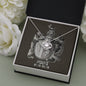 Pisces Zodiac 02.19 - 03.20 Unbreakable Bond Love Knot Cable Chain Necklace with Luxury Mahogany Box w/LED