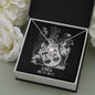 Libra Zodiac 09.23 - 10.22 Unbreakable Bond Love Knot Cable Chain Necklace with Luxury Mahogany Box w/LED