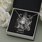 Cancer Zodiac 06.21 - 07.22 Unbreakable Bond Love Knot Cable Chain Necklace with Luxury Mahogany Box w/LED