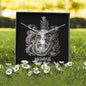 Zodiac Sign Cards Alluring Ribbon Drop Pendant Cable Chain Necklace with Luxury Mahogany Box w/LED
