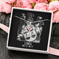 Libra Zodiac 09.23 - 10.22 Love and Care Swarovski Crystal Heart Stethoscope Pendant Cable Chain Necklace with Luxury Mahogany Box w/LED
