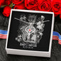Sagittarius Zodiac 11.22 - 12.21 Love and Care Swarovski Crystal Heart Stethoscope Pendant Cable Chain Necklace with Luxury Mahogany Box w/LED
