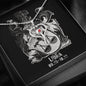 Libra Zodiac 09.23 - 10.22 Love and Care Swarovski Crystal Heart Stethoscope Pendant Cable Chain Necklace with Luxury Mahogany Box w/LED