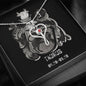 Taurus Zodiac 04.20 - 05.20 Love and Care Swarovski Crystal Heart Stethoscope Pendant Cable Chain Necklace with Luxury Mahogany Box w/LED
