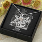 Libra Zodiac 09.23 - 10.22 Dragonfly Power and Wisdom Cable Chain Necklace with Luxury Mahogany Box w/LED