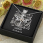 Taurus Zodiac 04.20 - 05.20 Dragonfly Power and Wisdom Pendant Cable Chain Necklace with Luxury Mahogany Box w/LED