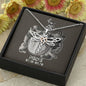 Pisces Zodiac 02.19 - 03.20 Dragonfly Power and Wisdom Pendant Cable Chain Necklace with Luxury Mahogany Box w/LED