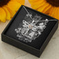 Sagittarius Zodiac 11.22 - 12.21 Dragonfly Power and Wisdom Pendant Cable Chain Necklace with Luxury Mahogany Box w/LED