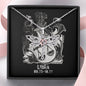 Libra Zodiac 09.23 - 10.22 Dragonfly Power and Wisdom Cable Chain Necklace with Luxury Mahogany Box w/LED