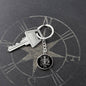 Virgo Zodiac 08.23 - 09.22 Engravable Circle Pendant Keychain