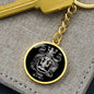 Virgo Zodiac 08.23 - 09.22 Engravable Circle Pendant Keychain
