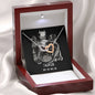 Taurus Zodiac 04.20 - 05.20 Never Ending Love Interlocking Hearts Pendant Cable Chain Necklace with Luxury Mahogany Box w/LED
