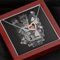 Sagittarius Zodiac 11.22 - 12.22 Never Ending Love Interlocking Hearts Cable Chain Necklace with Luxury Mahogany Box w/LED
