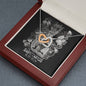 Sagittarius Zodiac 11.22 - 12.22 Never Ending Love Interlocking Hearts Cable Chain Necklace with Luxury Mahogany Box w/LED