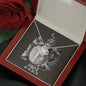 Pisces Zodiac 02.19 - 03.20 Unbreakable Bond Love Knot Cable Chain Necklace with Luxury Mahogany Box w/LED