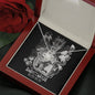 Sagittarius Zodiac 11.22 - 12.22 Unbreakable Bond Love Knot Cable Chain Necklace with Luxury Mahogany Box w/LED