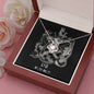 Leo Zodiac 07.23 - 08.22 Unbreakable Bond Love Knot Pendant Cable Chain Necklace with Luxury Mahogany Box w/LED
