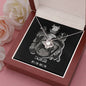 Taurus Zodiac 04.20 - 05.20 Unbreakable Bond Love Knot Pendant Cable Chain Necklace with Luxury Mahogany Box w/LED