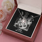 Libra Zodiac 09.23 - 10.22 Unbreakable Bond Love Knot Cable Chain Necklace with Luxury Mahogany Box w/LED