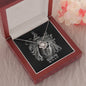Scorpio Zodiac 10.23 - 11.21 Unbreakable Bond Love Knot Pendant Cable Chain Necklace with Luxury Mahogany Box w/LED