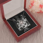 Libra Zodiac 09.23 - 10.22 Unbreakable Bond Love Knot Cable Chain Necklace with Luxury Mahogany Box w/LED