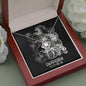 Capricorn Zodiac 12.22 - 01.19 Unbreakable Bond Love Knot Cable Chain Necklace with Luxury Mahogany Box w/LED